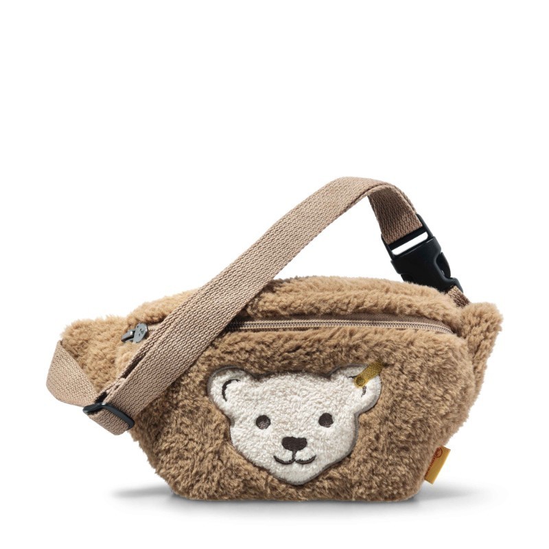 Teddy Fleece Guerteltasche 20 braun